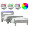 Image de Vidaxl cadre de lit sans matelas avec lumières led 90x190 cm