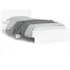 Image de Cadre De Lit Sans Matelas Avec Lumi ¨res Led Blanc 100x200 Cm Vidaxl