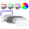 Image de Vidaxl cadre de lit sans matelas avec lumières led blanc 90x190 cm