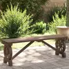 Image de Banc De Jardin 115 Cm Bois De Sapin Massif Vidaxl
