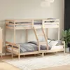 Image de Lit Superposé Sans Matelas 80x200/120x200 Cm Bois Massif Vidaxl