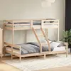 Image de Lit Superposé Sans Matelas 80x200/140x200 Cm Bois Massif Vidaxl
