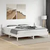 Image de Cadre De Lit Sans Matelas Blanc 200x200 Cm Bois Massif De Pin Vidaxl