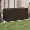 Image de Boîte De Rangement De Jardin Marron 283l Résine Tressée Vidaxl
