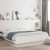 Image de Cadre De Lit Avec Tiroirs Sans Matelas Blanc 160x200 Cm Vidaxl
