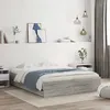 Image de Cadre De Lit Avec Tiroirs Sans Matelas Sonoma Gris 140x200 Cm Vidaxl