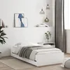 Image de vidaXL Cadre de lit avec tiroirs sans matelas blanc 90x200 cm 3207294