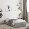 Image de Cadre De Lit Avec Tiroirs Sans Matelas Sonoma Gris 90x200 Cm Vidaxl