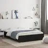 Image de Cadre De Lit Avec Tiroirs Sans Matelas Noir 140x190 Cm Vidaxl