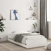 Image de Cadre De Lit Avec Tiroirs Sans Matelas Blanc 90x190 Cm Vidaxl