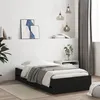 Image de vidaXL Cadre de Lit avec Tiroirs Lit Simple avec Sommier à Lattes Lit Adulte Meuble de Chambre Moderne Noir 90x190 cm 3207323