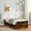 Image de Cadre De Lit Sans Matelas Chêne Fumé 75x190 Cm Vidaxl