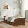 Image de Cadre De Lit Avec Tiroirs Sans Matelas Chêne Marron 90x190 Cm Vidaxl