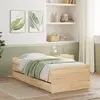 Image de Cadre De Lit Sans Matelas Chêne Sonoma 75x190 Cm Vidaxl
