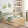 Image de vidaXL Cadre de lit sans matelas chêne sonoma 75x190 cm 3207387