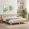 Image de Cadre De Lit Sans Matelas Chêne Sonoma 200x200 Cm Vidaxl