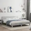 Image de Cadre De Lit Sans Matelas Gris Béton 200x200 Cm Vidaxl