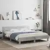 Image de Cadre De Lit Sans Matelas Gris Béton 180x200 Cm Vidaxl