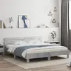 Image de Cadre De Lit Sans Matelas Gris Béton 160x200 Cm Vidaxl