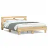 Image de Vidaxl cadre de lit sans matelas chêne sonoma 150x200 cm