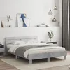 Image de vidaXL Cadre de Lit avec Tête de Lit Lit Double avec Sommier à Lattes Lit Adulte de Chambre Moderne Gris Béton 150x200 3207416