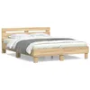 Image de vidaXL Cadre de lit sans matelas chêne sonoma 140x200 cm 3207422