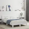 Image de Cadre De Lit Sans Matelas Blanc 120x200 Cm Vidaxl