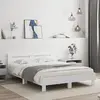 Image de Cadre De Lit Sans Matelas Blanc 140x190 Cm Vidaxl