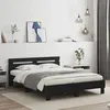 Image de vidaXL Cadre de lit sans matelas noir 140x190 cm 3207435