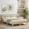 Image de Cadre De Lit Sans Matelas Chêne Sonoma 140x190 Cm Vidaxl