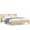 Image de vidaXL Cadre de lit sans matelas chêne sonoma 140x190 cm 3207436