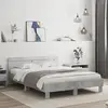 Image de Cadre De Lit Sans Matelas Gris Béton 140x190 Cm Vidaxl