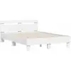 Image de Vidaxl cadre de lit sans matelas blanc 135x190 cm