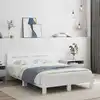 Image de Cadre De Lit Sans Matelas Blanc 120x190 Cm Vidaxl