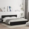 Image de Cadre De Lit Sans Matelas Noir 200x200 Cm Vidaxl
