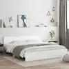 Image de Cadre De Lit Sans Matelas Blanc 180x200 Cm Vidaxl