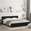 Image de Cadre De Lit Sans Matelas Noir 180x200 Cm Vidaxl