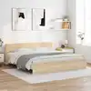 Image de Cadre De Lit Sans Matelas Chêne Sonoma 160x200 Cm Vidaxl