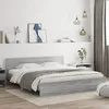 Image de vidaXL Cadre de lit sans matelas sonoma gris 160x200 cm 3207474