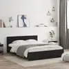 Image de Cadre De Lit Sans Matelas Noir 150x200 Cm Vidaxl