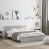 Image de Cadre De Lit Sans Matelas Sonoma Gris 150x200 Cm Vidaxl