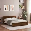 Image de Cadre De Lit Sans Matelas Chêne Marron 150x200 Cm Vidaxl