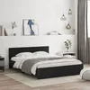 Image de vidaXL Cadre de lit sans matelas noir 140x200 cm 3207484