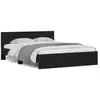 Image de Vidaxl cadre de lit sans matelas noir 140x200 cm