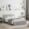 Image de Cadre De Lit Sans Matelas Sonoma Gris 120x200 Cm Vidaxl