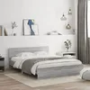 Image de vidaXL Cadre de lit sans matelas sonoma gris 140x190 cm 3207502