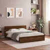 Image de Cadre De Lit Sans Matelas Chêne Marron 140x190 Cm Vidaxl