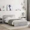 Image de vidaXL Cadre de lit sans matelas gris béton 135x190 cm 3207507