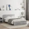 Image de vidaXL Cadre de lit sans matelas sonoma gris 135x190 cm 3207509