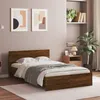 Image de Cadre De Lit Sans Matelas Chêne Marron 135x190 Cm Vidaxl